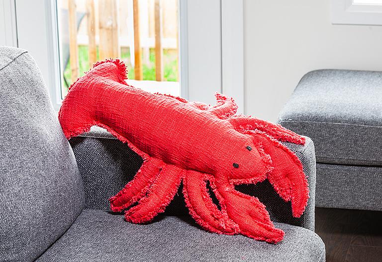 Lobster Shaped Cushion