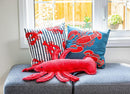 Embroidered Lobster Cushion