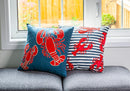 Embroidered Lobster Cushion