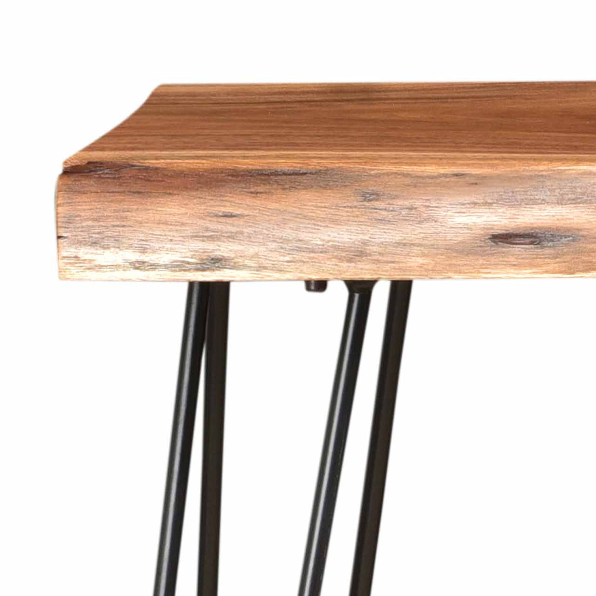 Nila Console/Desk in Natural and Black