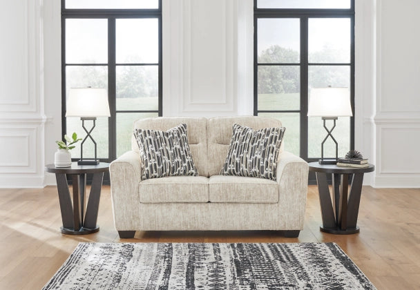 Lonoke Sofa, Loveseat, Chair and Ottoman in Parchment