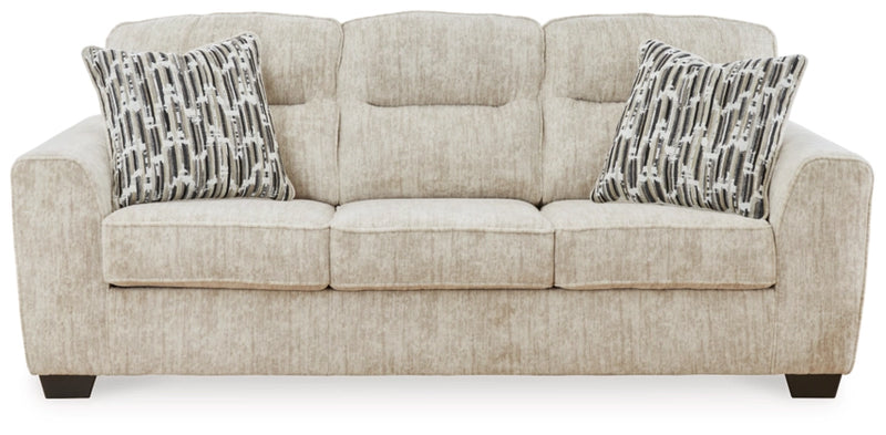 Lonoke Sofa, Loveseat, Chair and Ottoman in Parchment