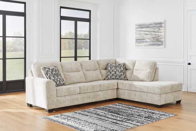 Lonoke 2pc Sectional with Chaise in Parchment