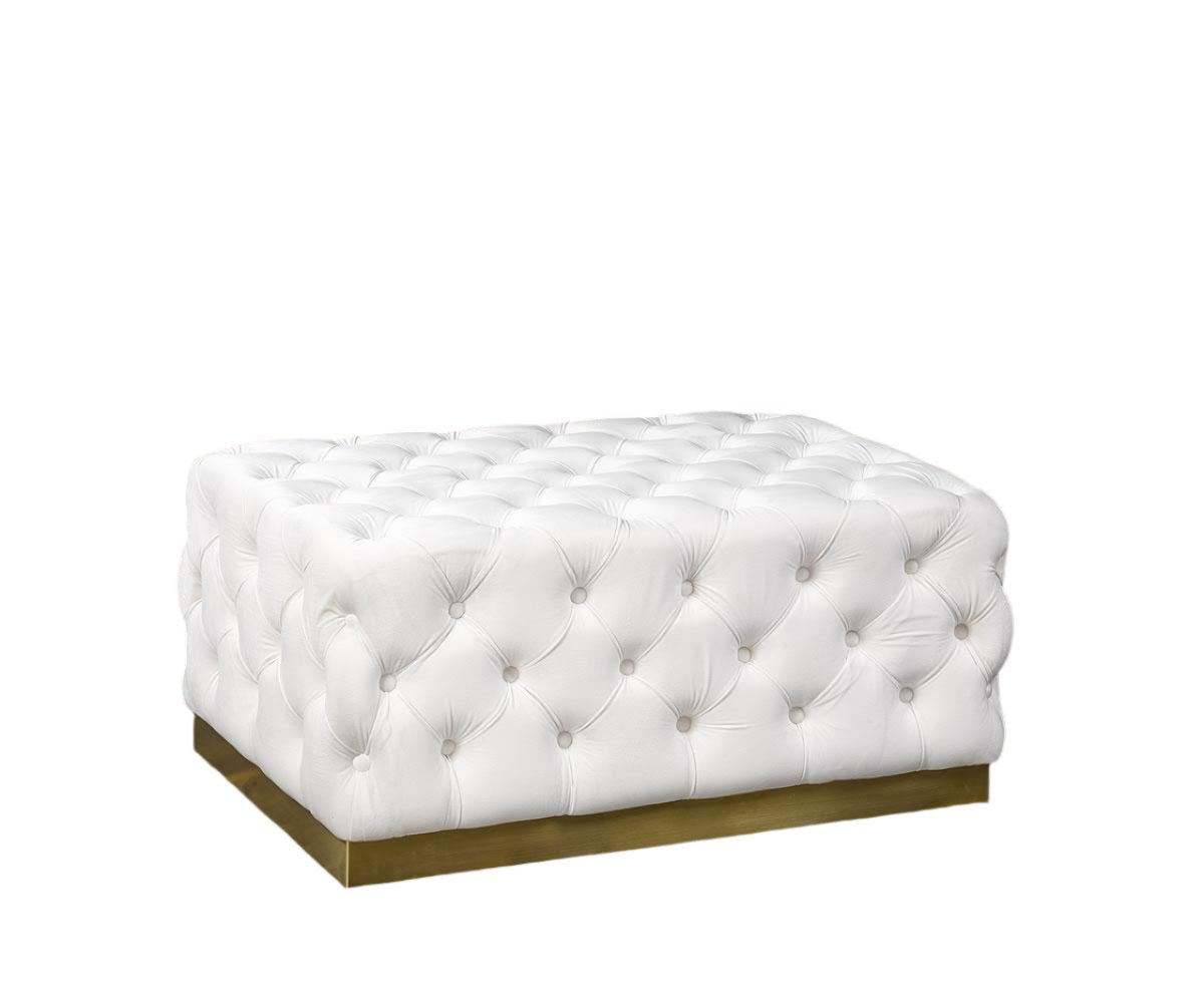 Portia Ottoman in Gold