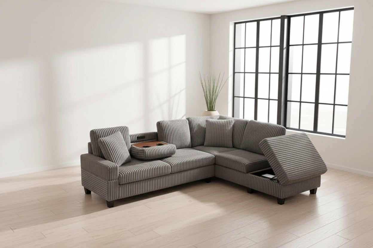 Shelby Sectional in Grey