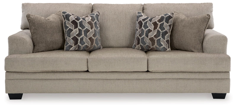 Stonemeade Sofa, Loveseat, Chair and Ottoman in Taupe