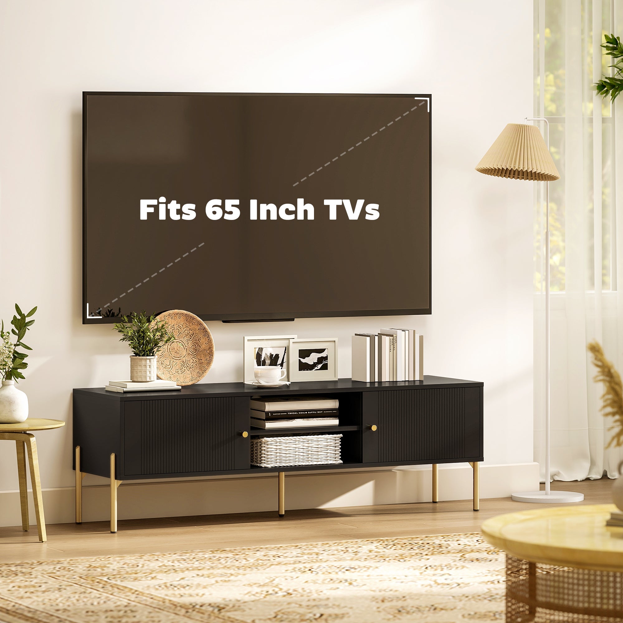 Harley TV Stand for TVs up to 65"-Black