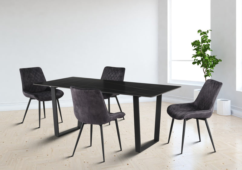Zion Dining Set in Grey