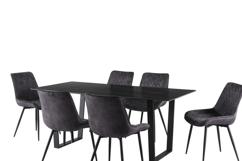 Zion Dining Set in Grey
