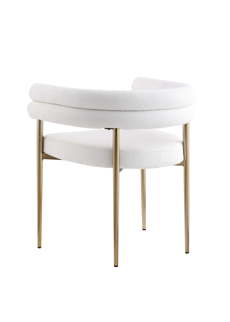 Allure Cream/Gold Dining Chair, Set of 2