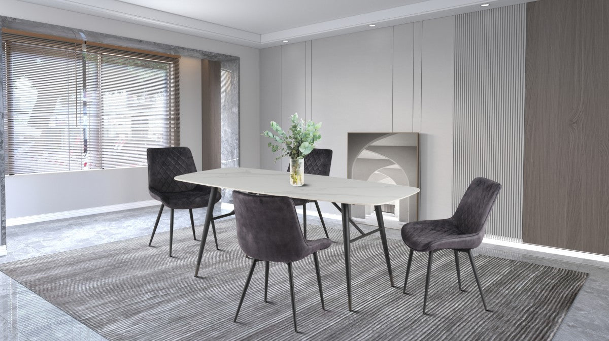 Easton Dining Set in Grey