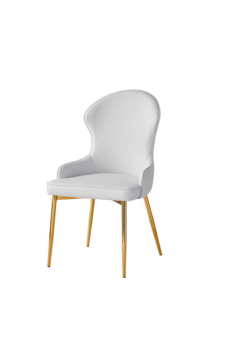 Venus Dining Chairs in White, Set of 2