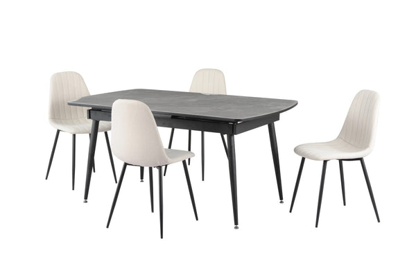Cooper 5pc Dining Set in Grey