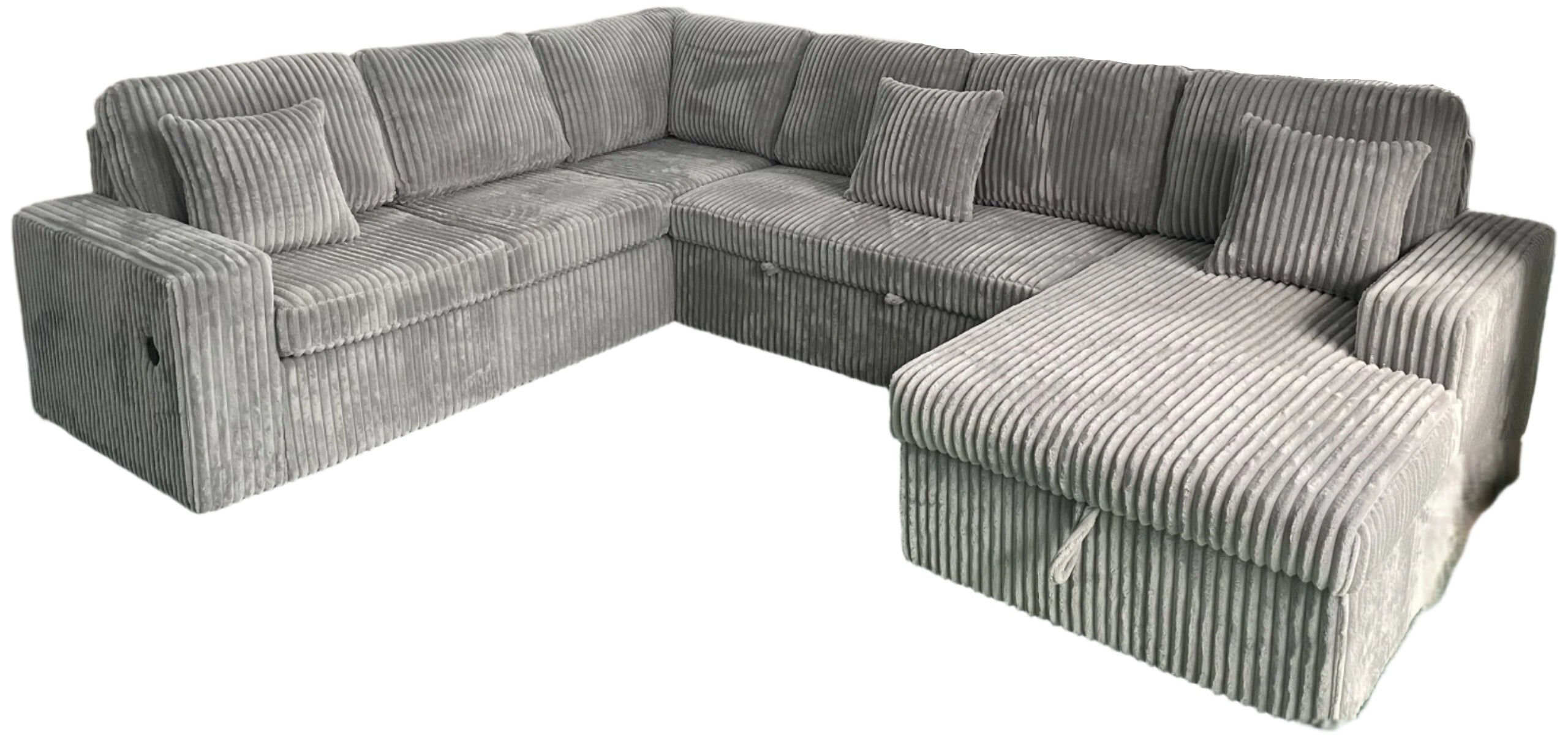 Grande Sleeper Sectional in Grey