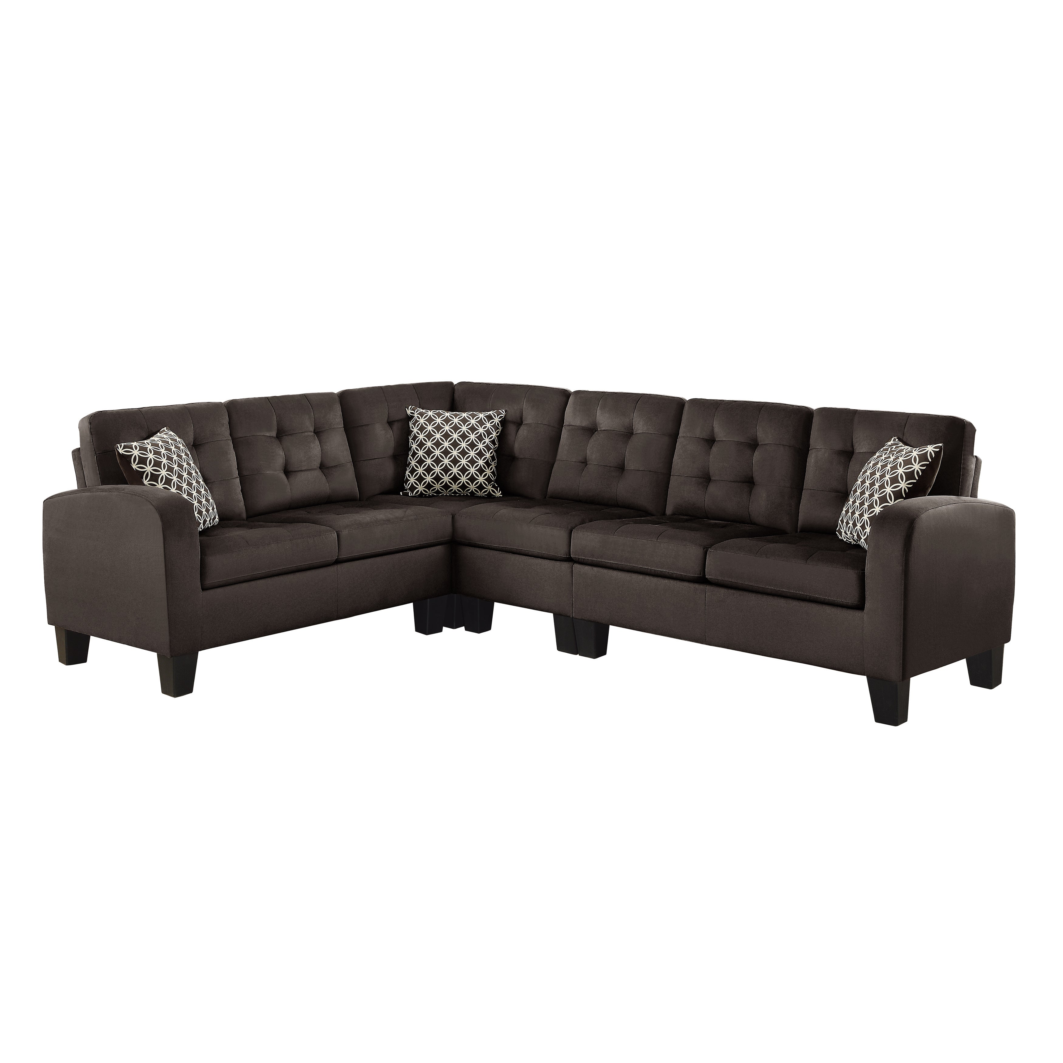 Sinclair Reversible Sectional in Chocolate