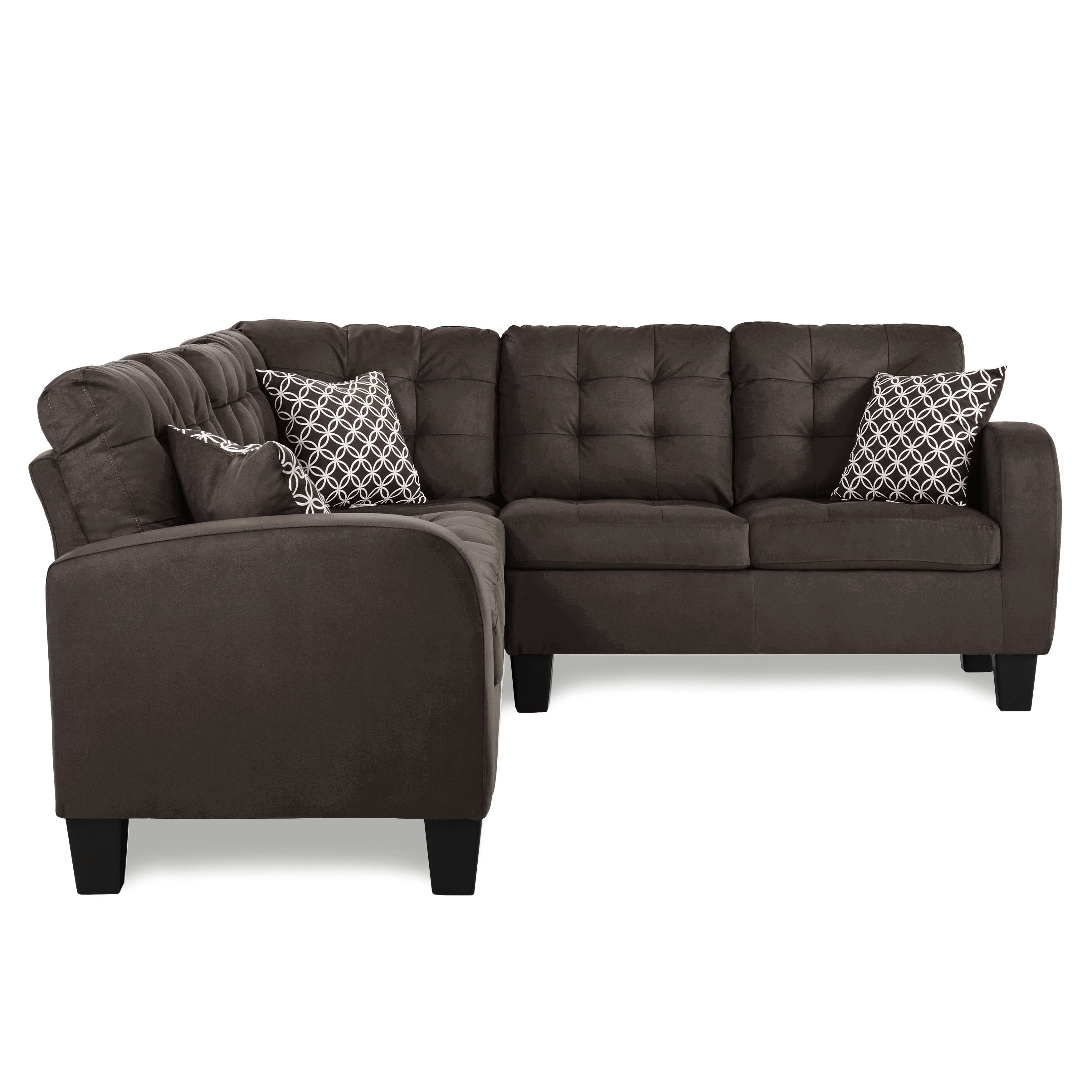 Sinclair Reversible Sectional in Chocolate