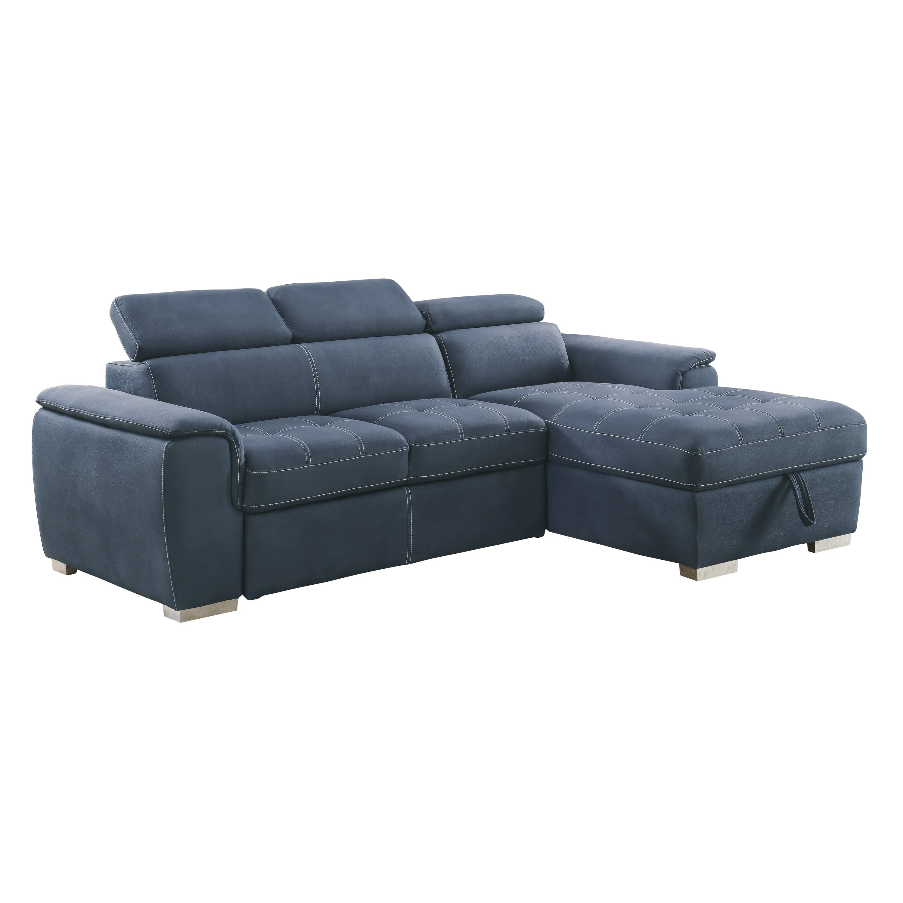 Ferriday Sleeper Sectional in Blue