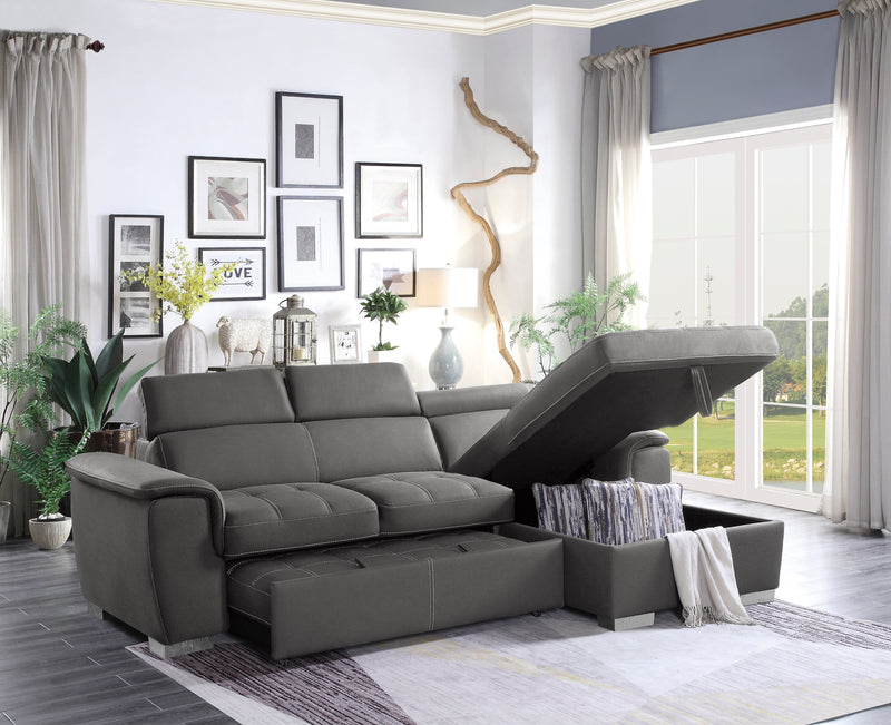 Ferriday Sleeper Sectional in Gray