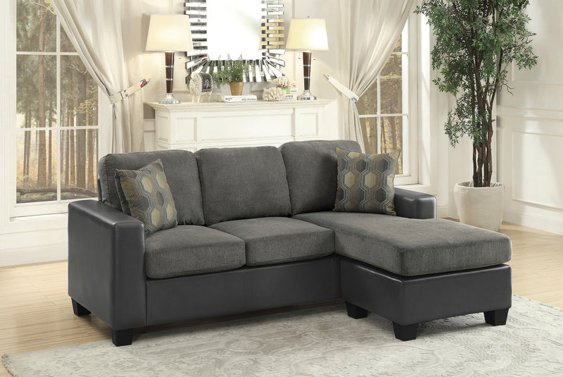 Slater Reversible Sofa Chaise in Grey