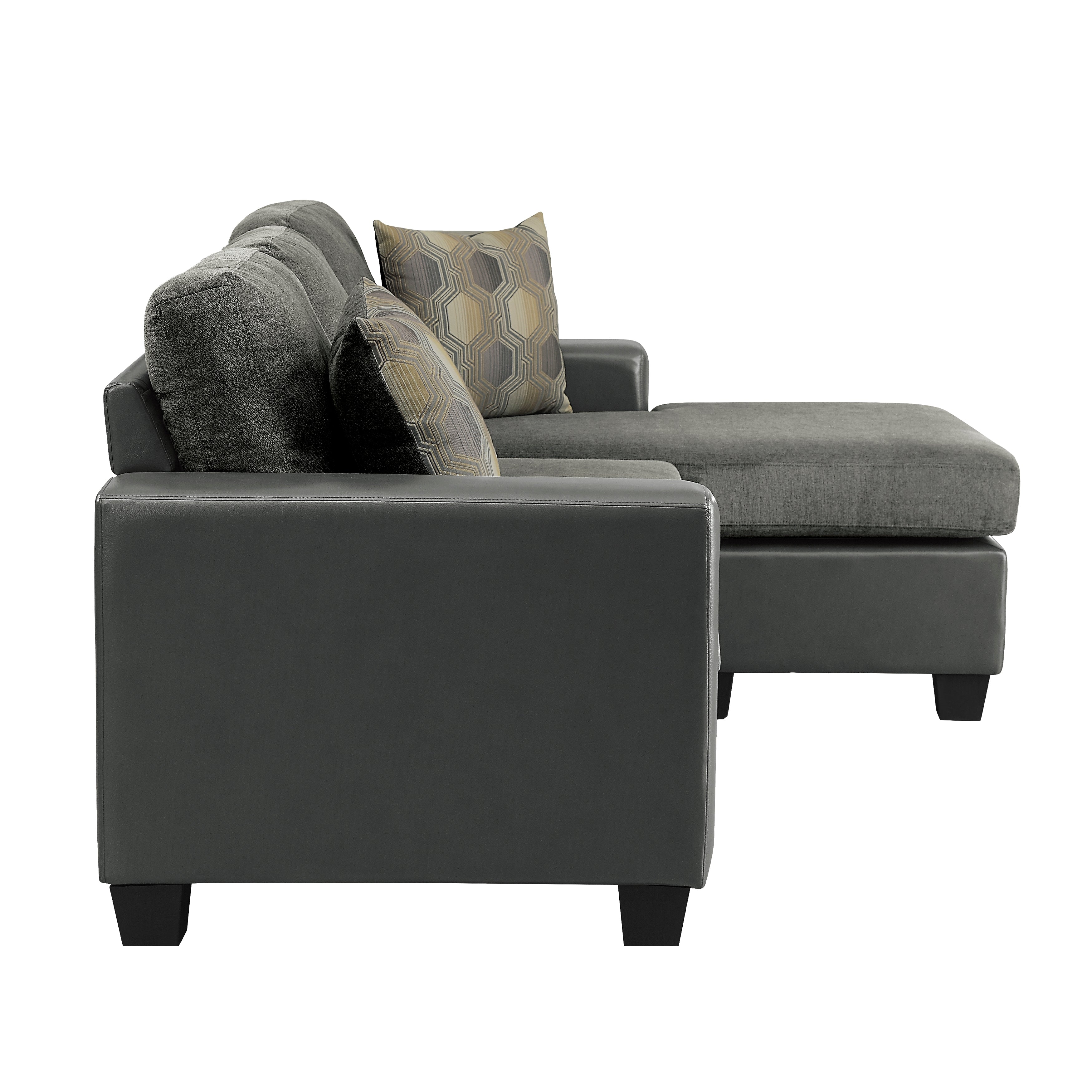Slater Reversible Sofa Chaise in Grey