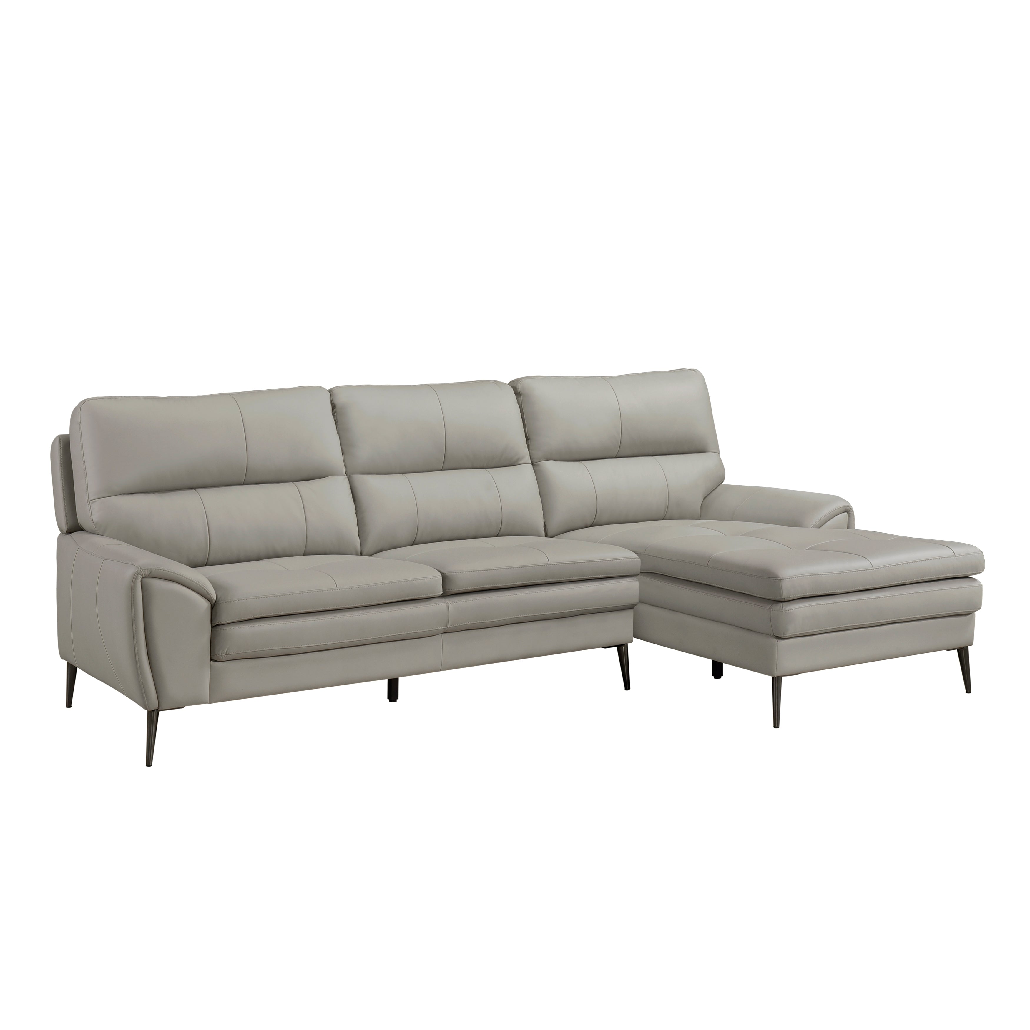 Essex Genuine Leather RHF Sectional