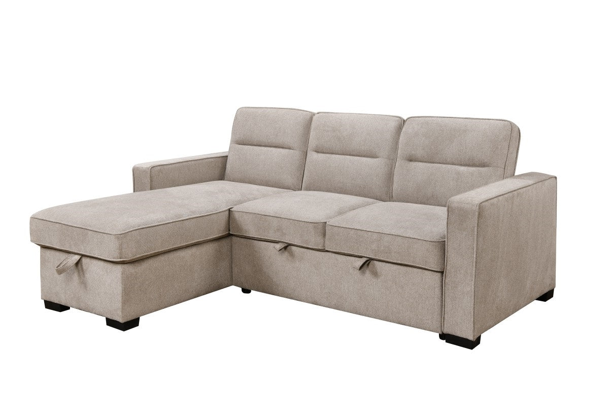 Marcus Sleeper Sectional in Taupe