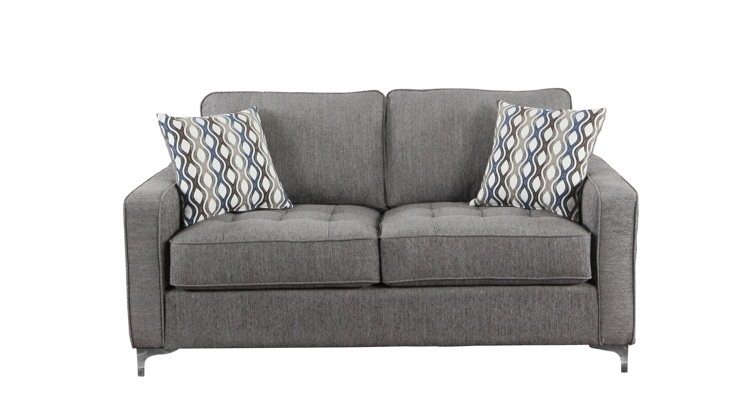 Hudson 3pc Sofa Set in Graphite