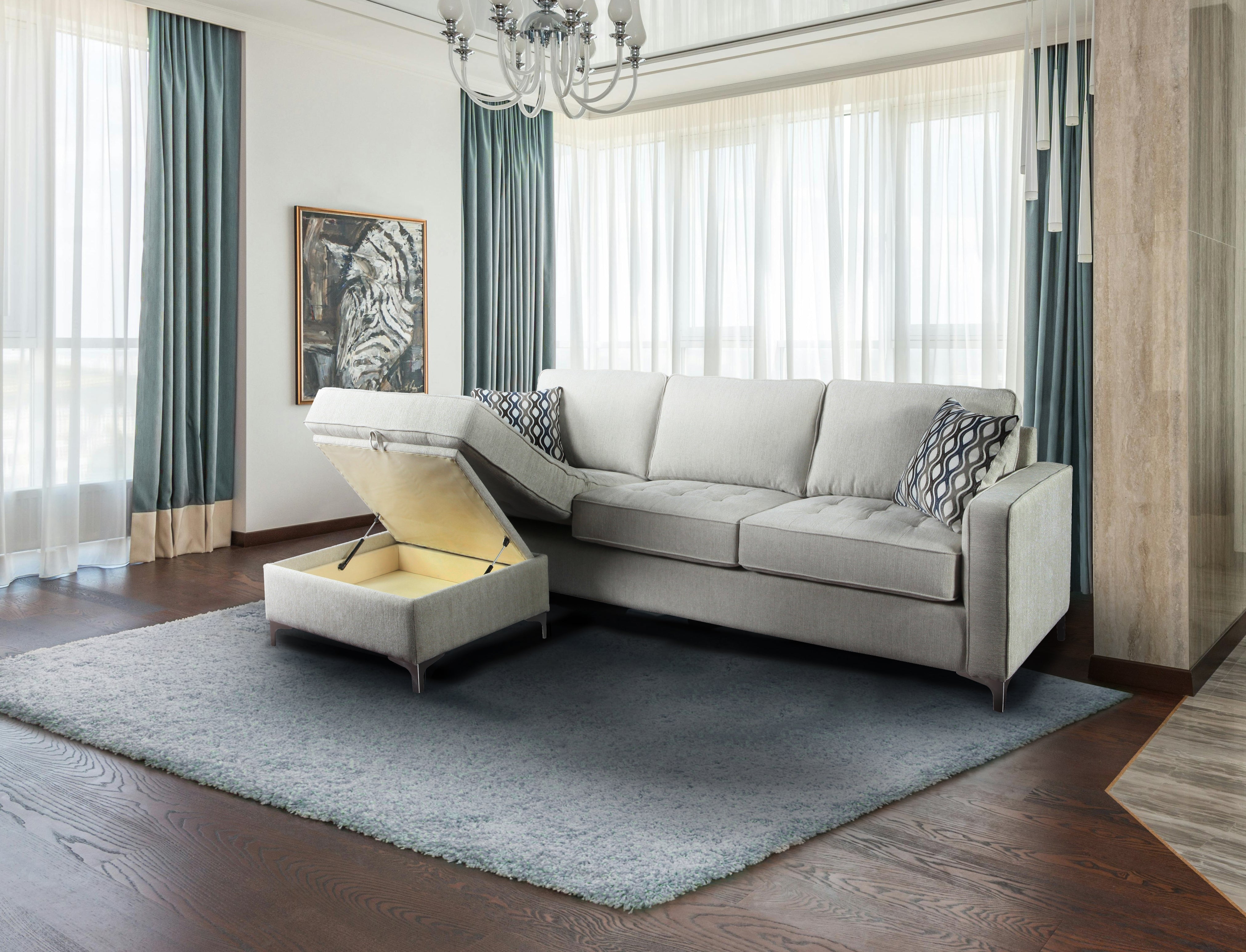 Hudson Reversible Storage Sectional