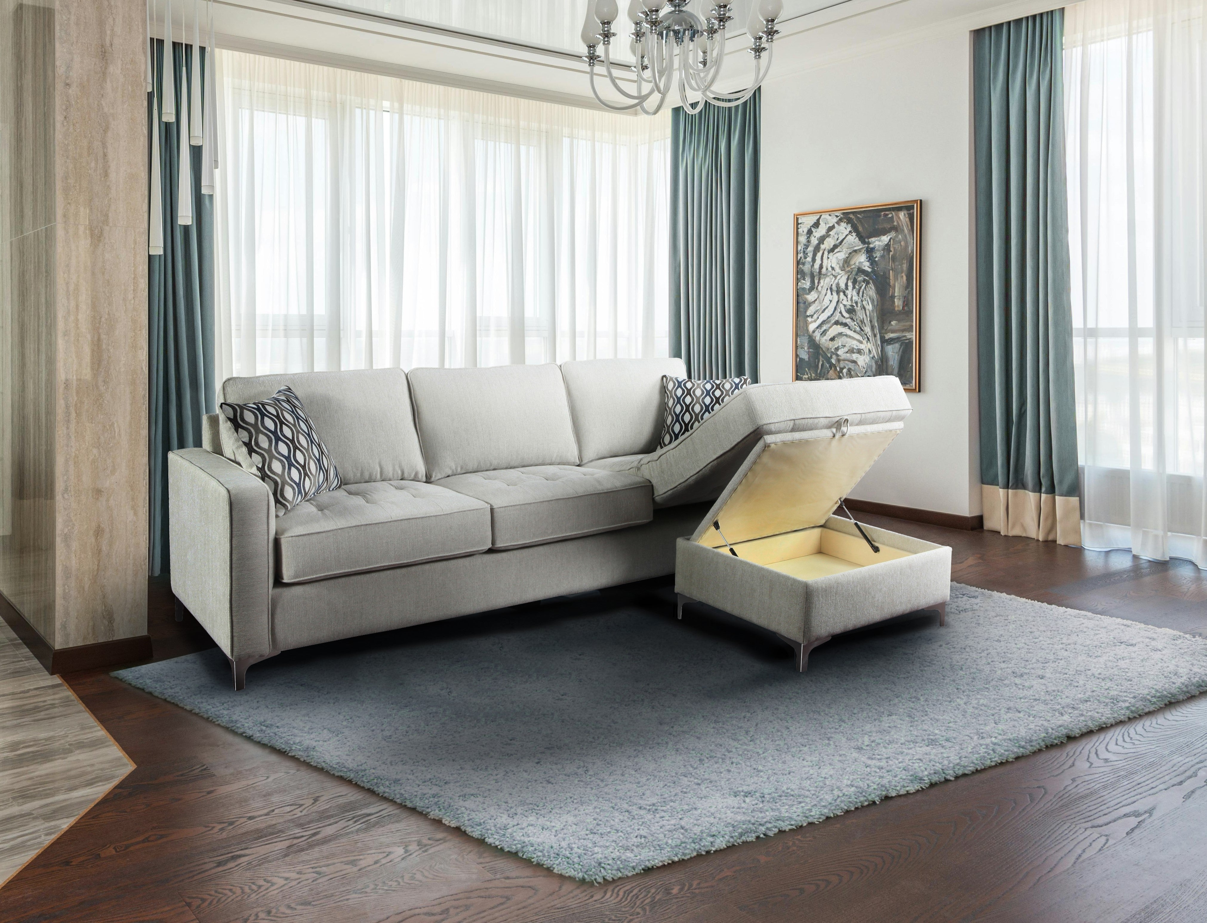 Hudson Reversible Storage Sectional