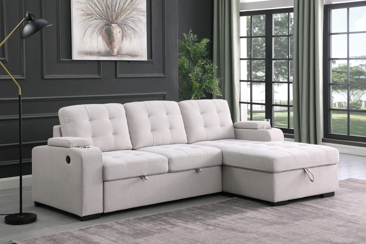 Lennox USB Sleeper Sectional