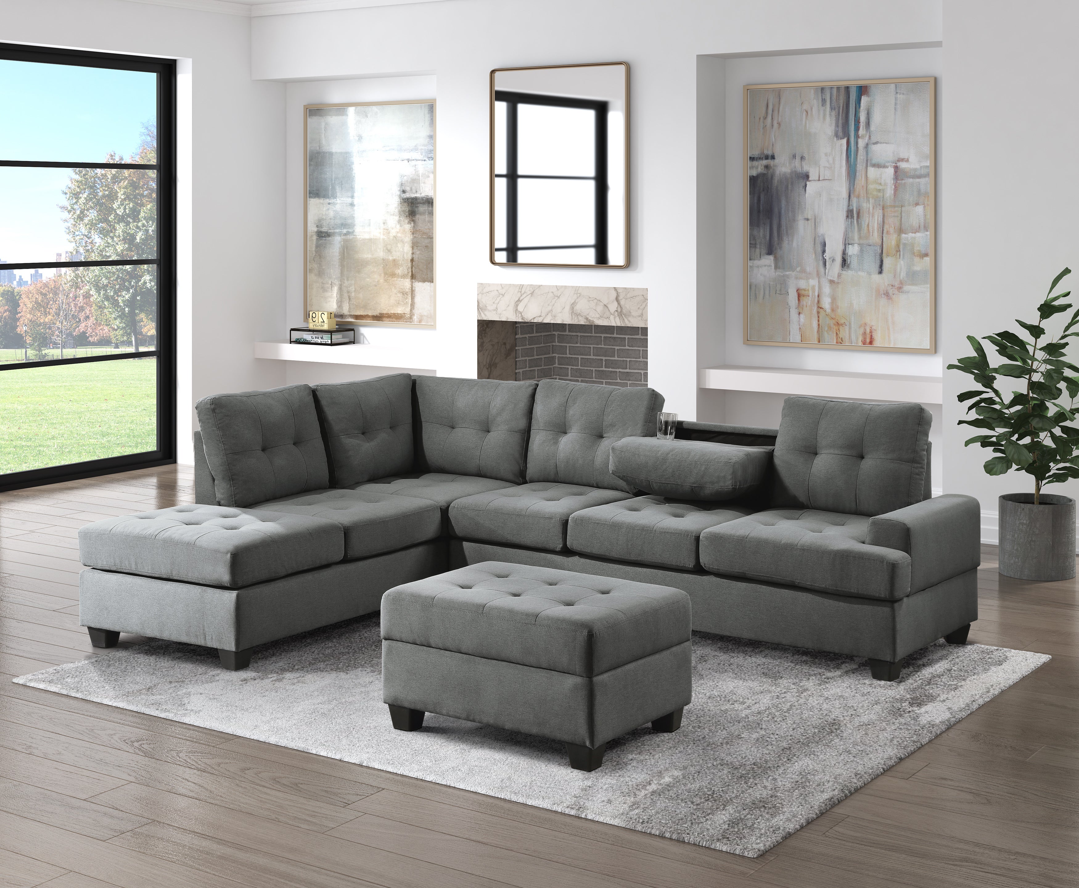 Dunstan Reversible Sectional