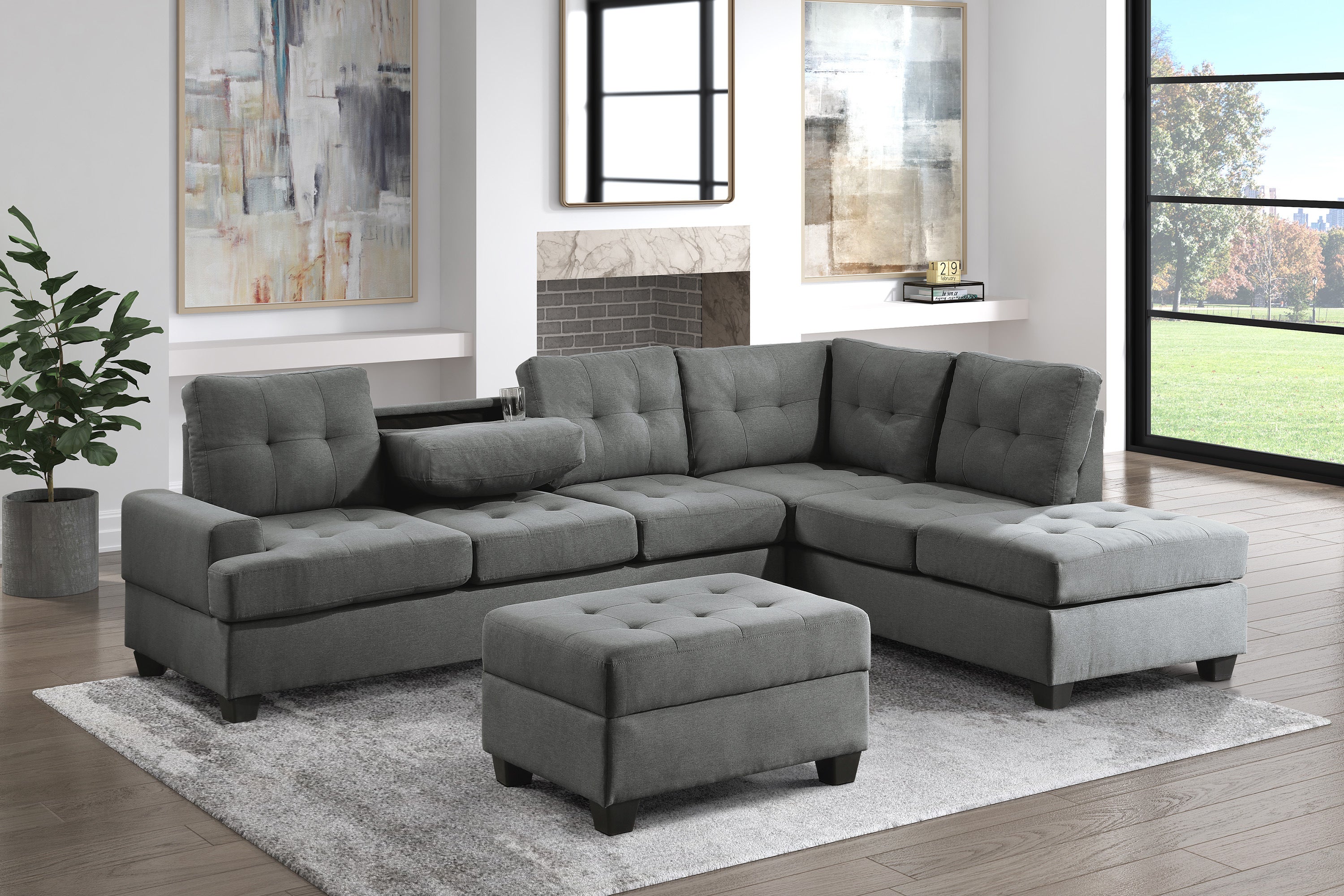 Dunstan Reversible Sectional