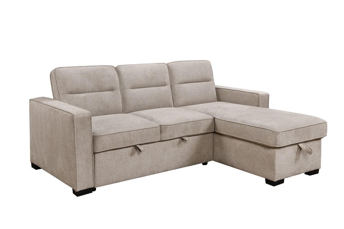 Marcus Sleeper Sectional in Taupe