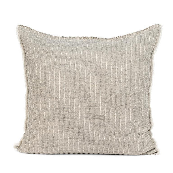 Kantha Grey Overstitch Square Pillow