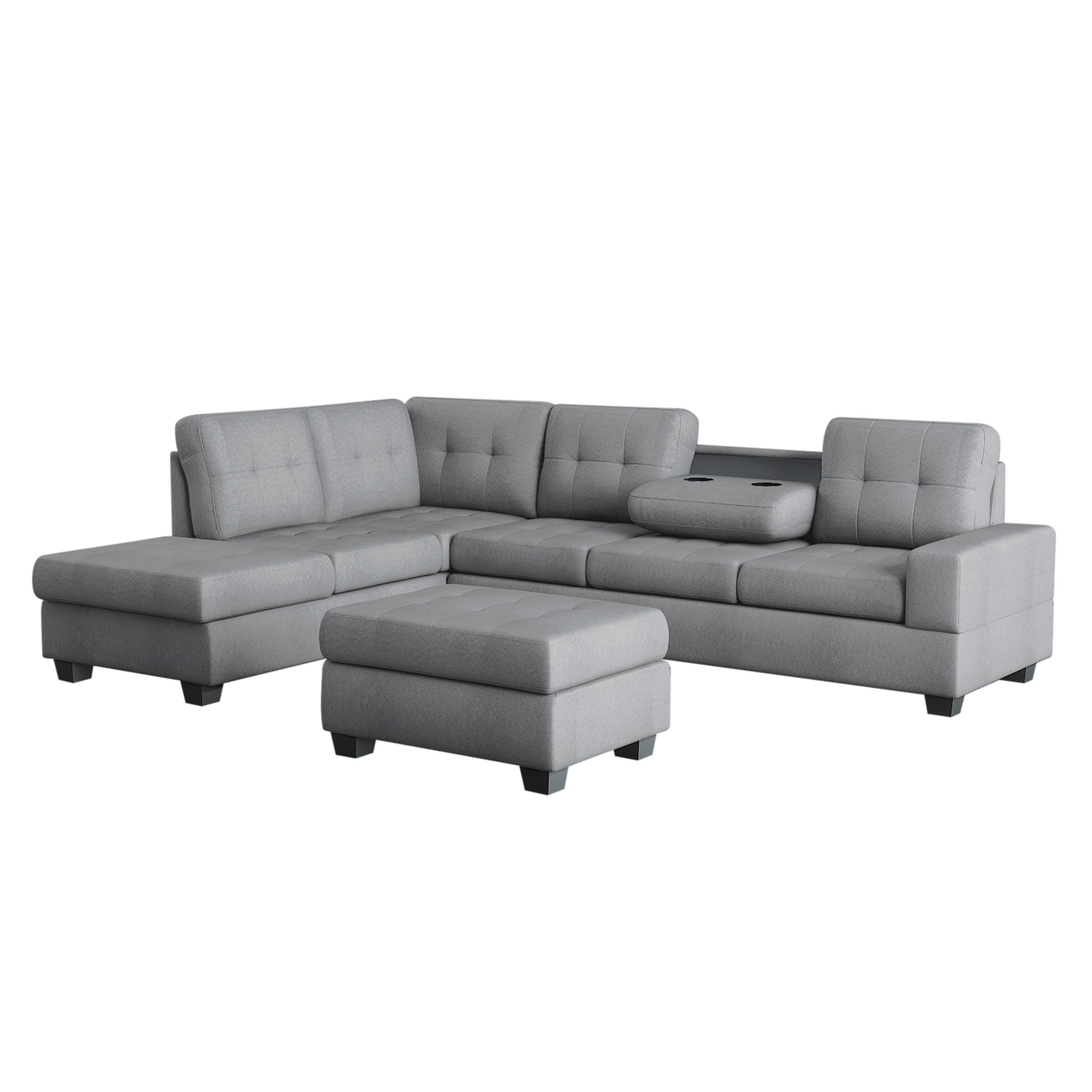 Maston Reversible Sectional with Storage Ottoman