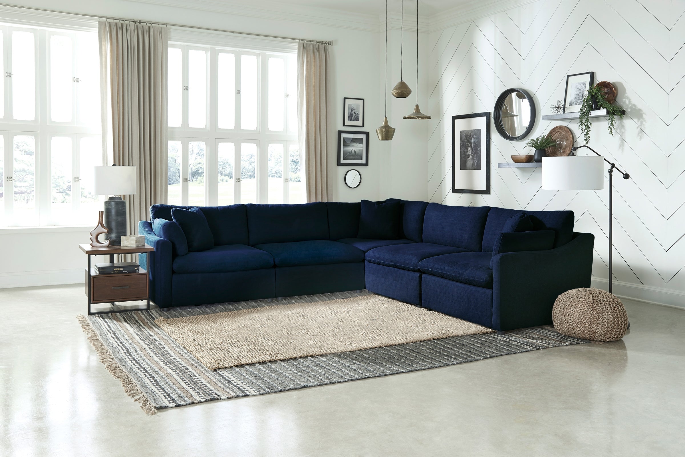 Howerton Modular Sectional in Navy