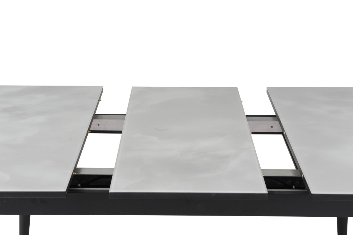 Fabian Dining Set in Grey/Grey