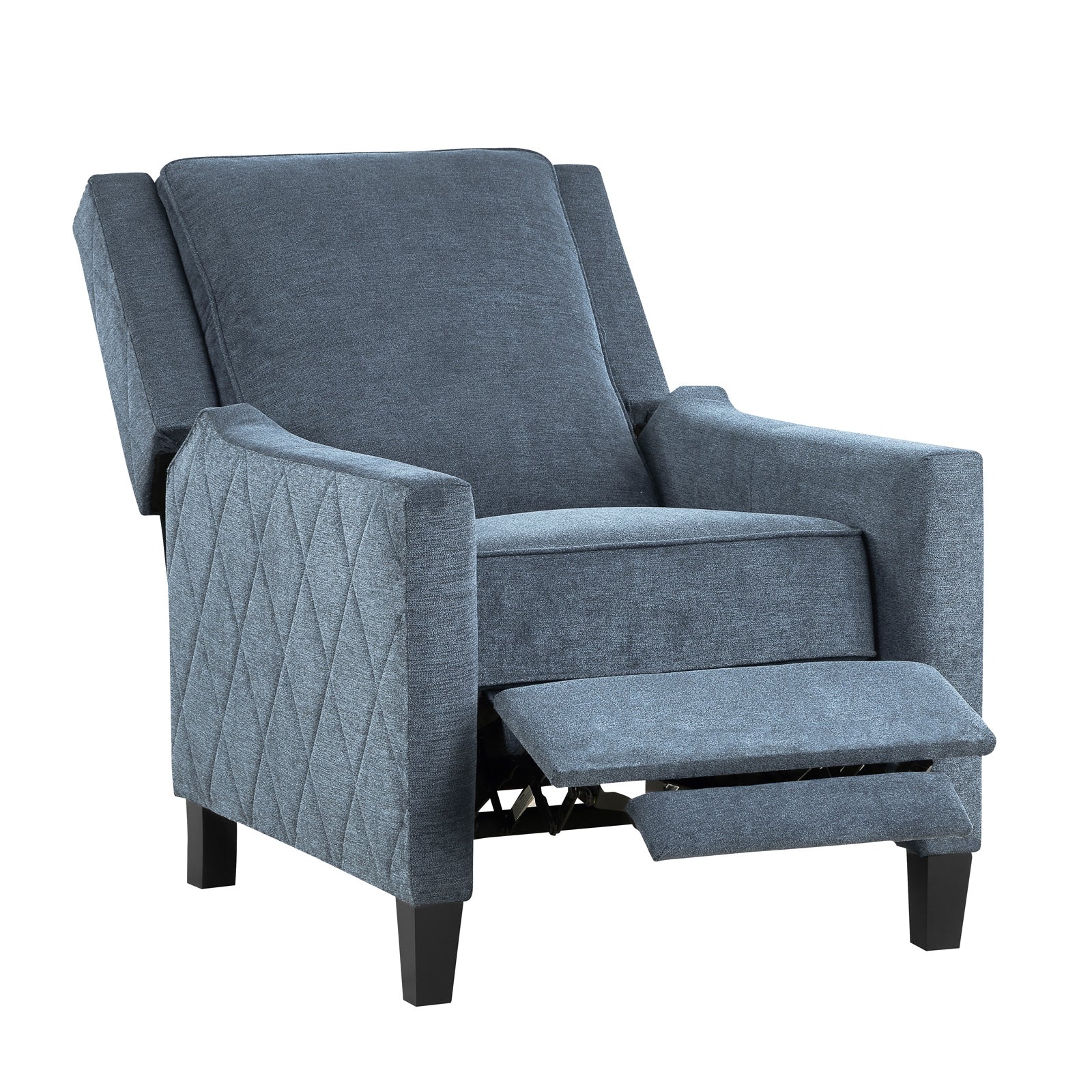 Banks II Push-Back Reclining Chair in Blue