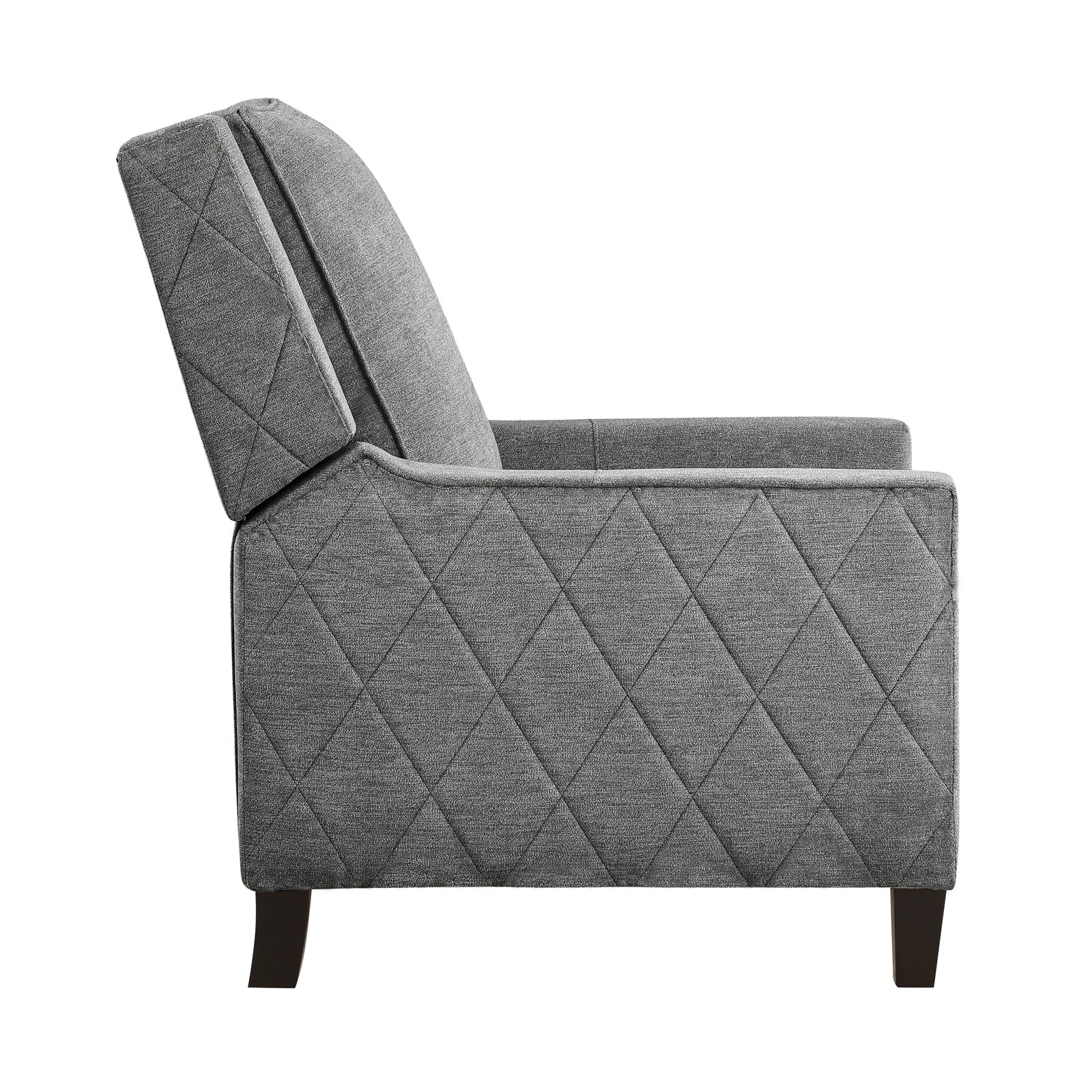 Banks II Push-Back Reclining Chair in Grey