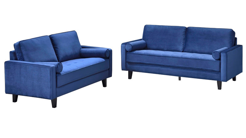 Toulouse 3pc Sofa Set in Blue