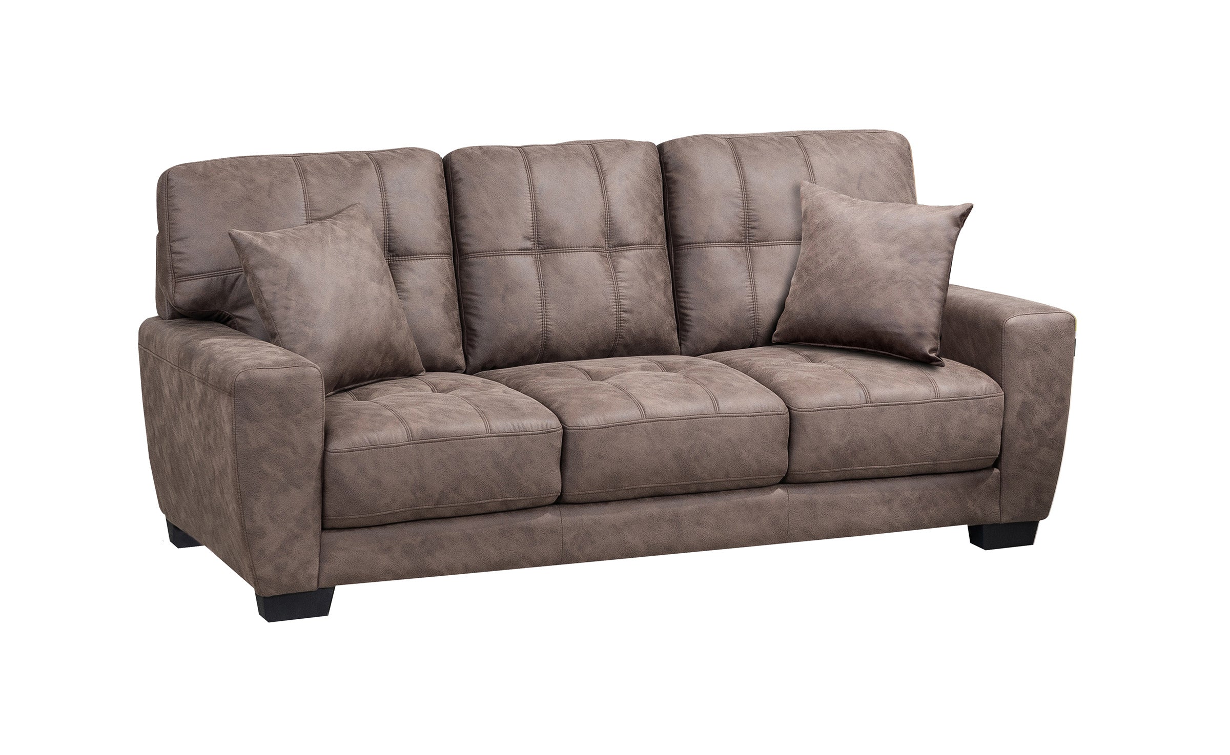 Misha 3pc Sofa Set in Brown