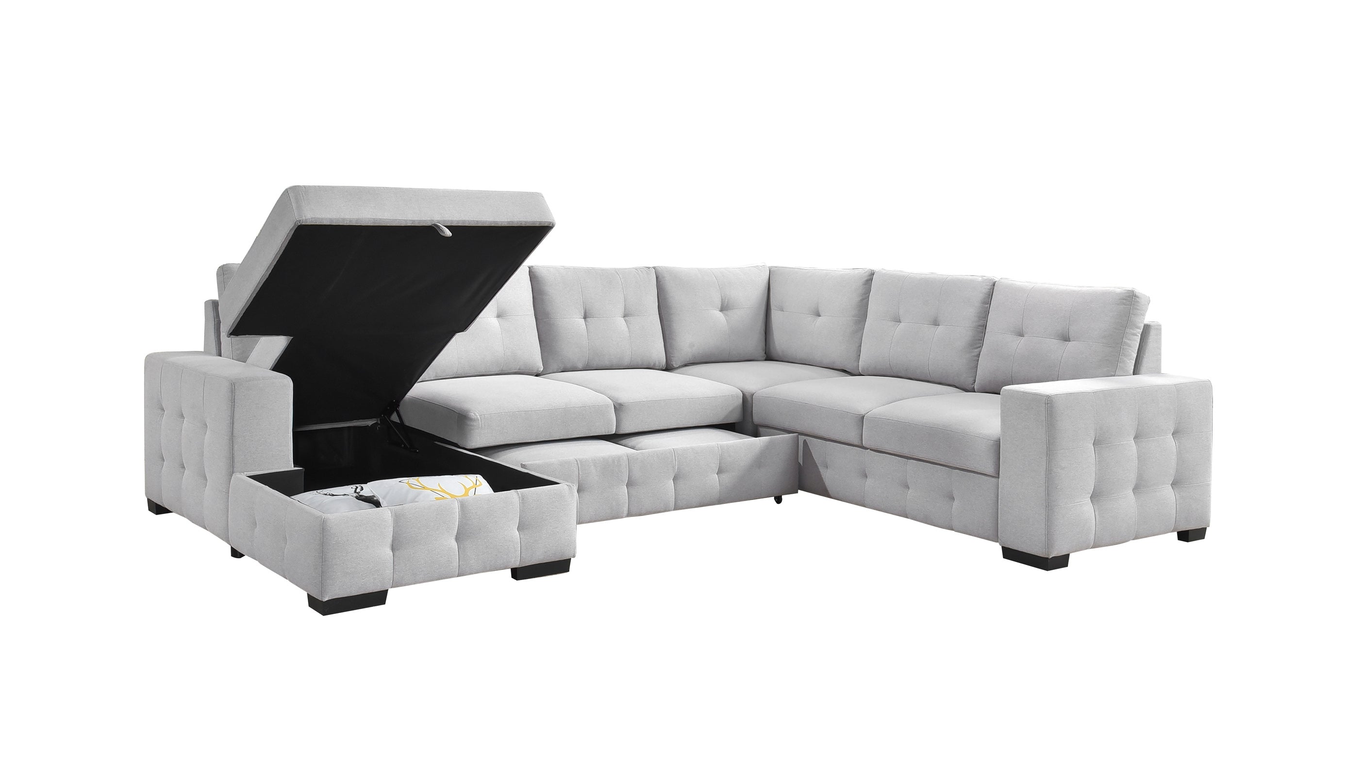 Geneva Sleeper Sectional with Storage