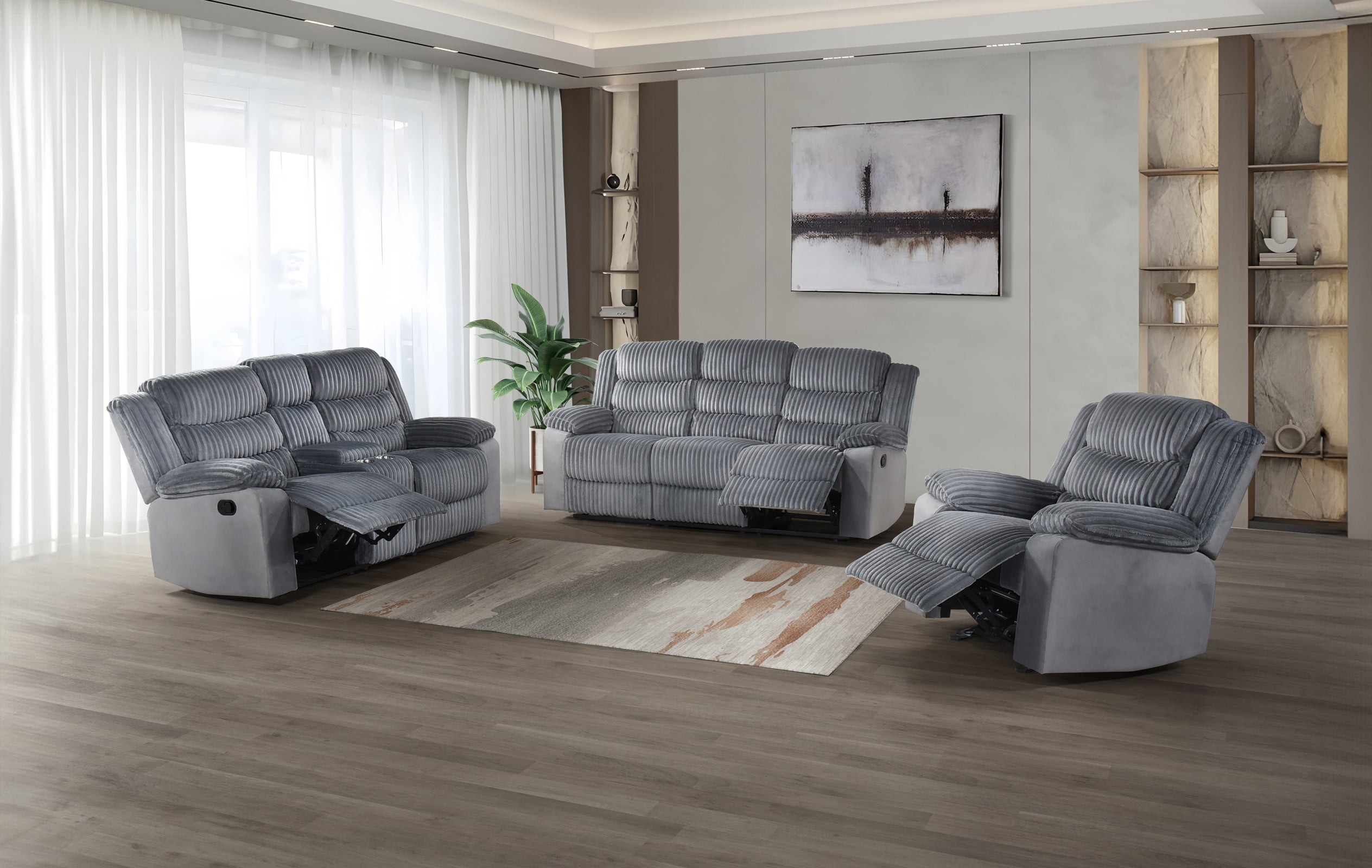 Tyrone 3pc Manual Recliner Set