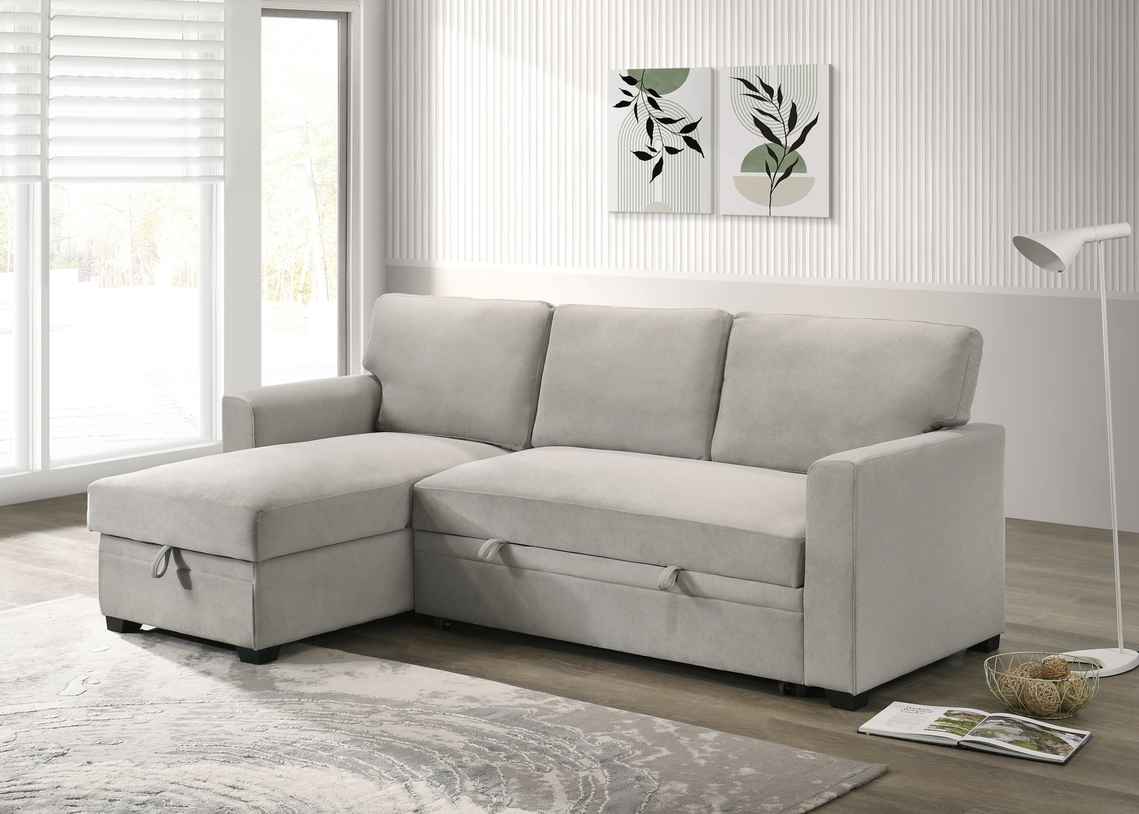 Ariadne Sleeper Sectional in Beige