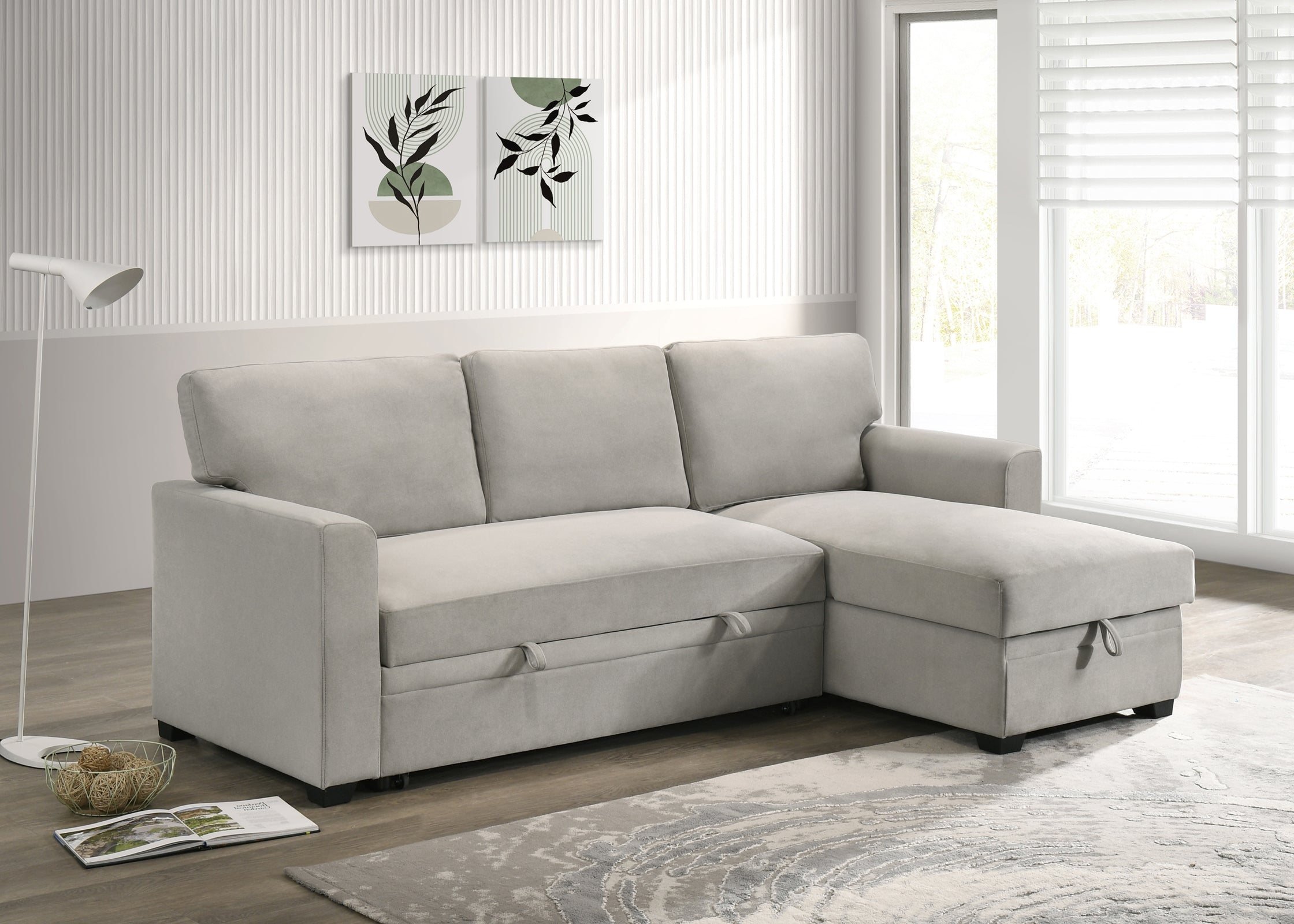Ariadne Sleeper Sectional in Beige