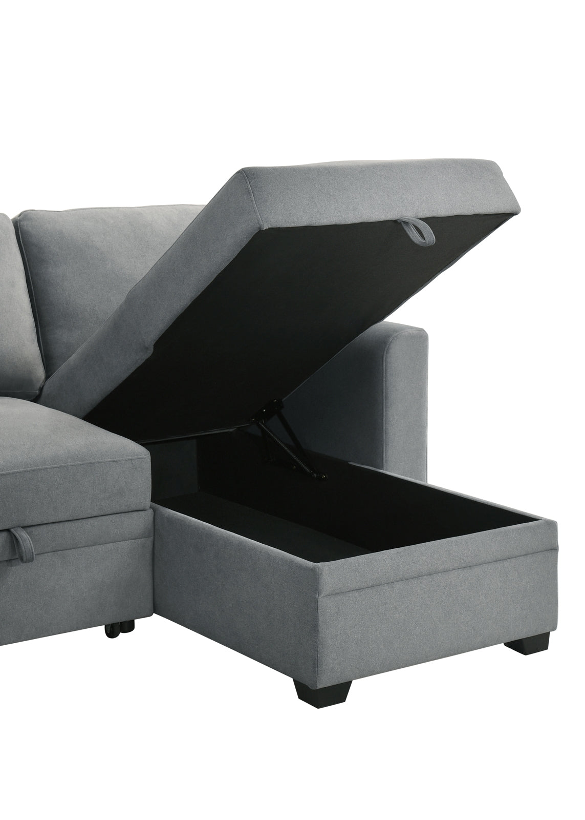 Ariadne Sleeper Sectional in Grey