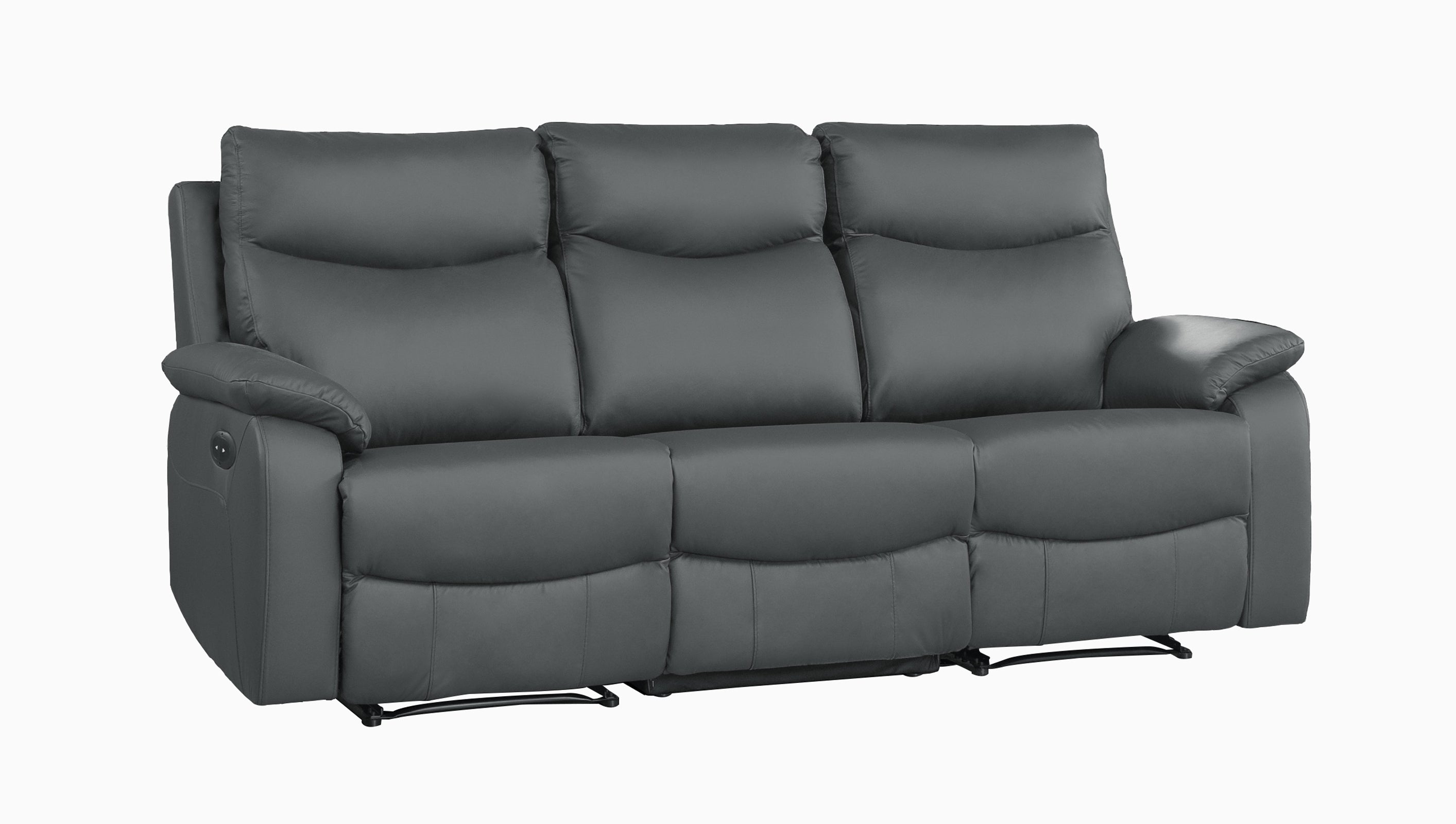 Wembley Genuine Leather Power Recliner Set