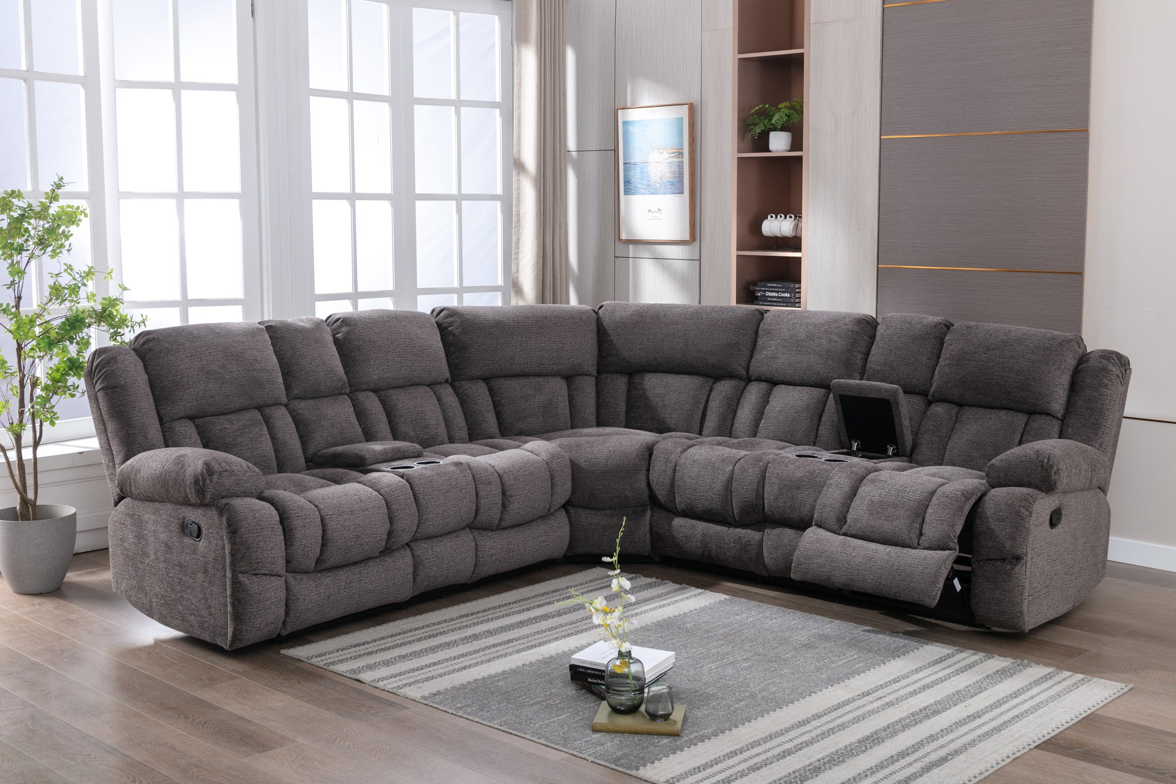 Presley Manual Recliner Sectional