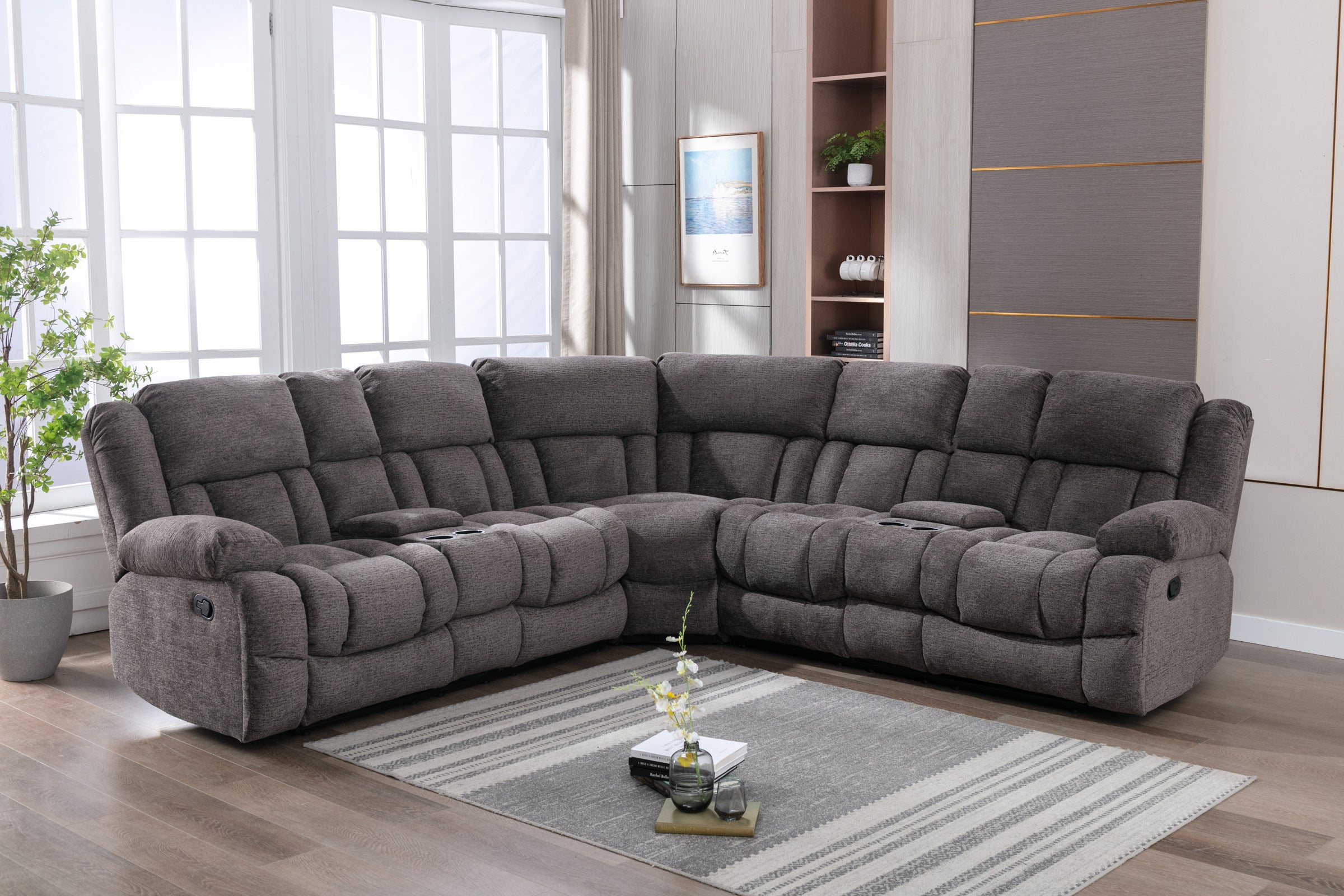Presley Manual Recliner Sectional