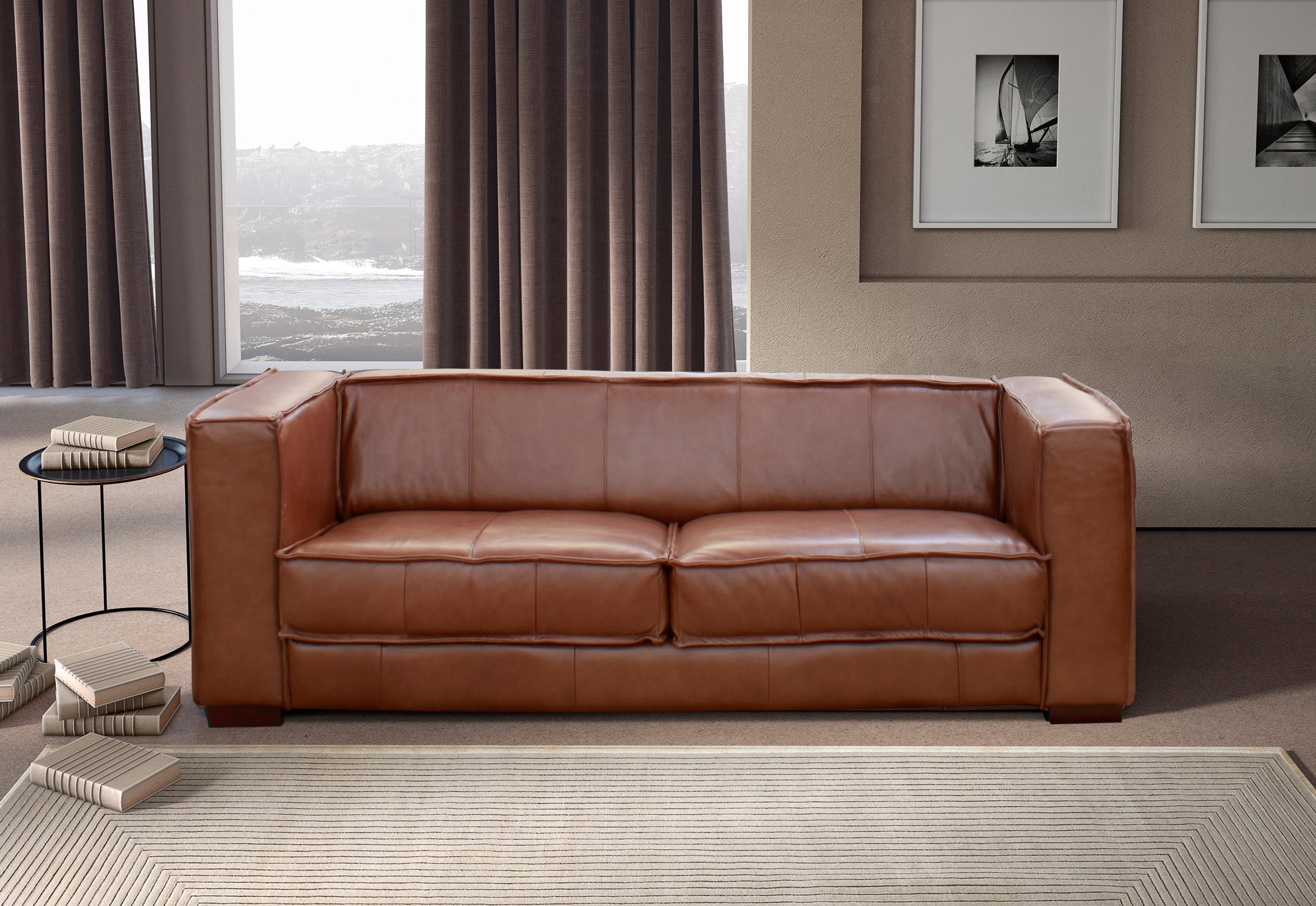 Salvador Genuine Leather Sofa